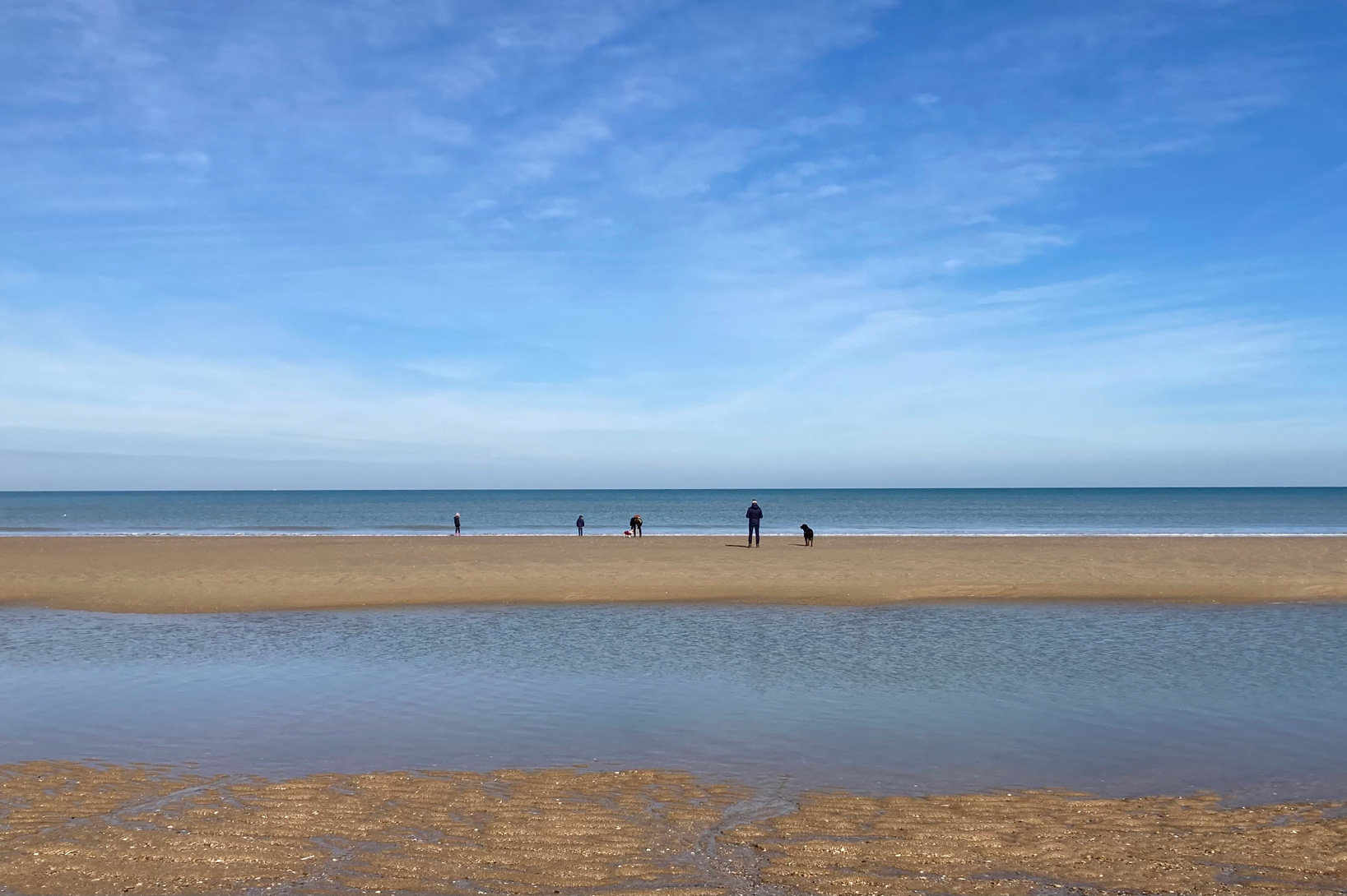 Photo Plage marée basse, Calvados, Normandie